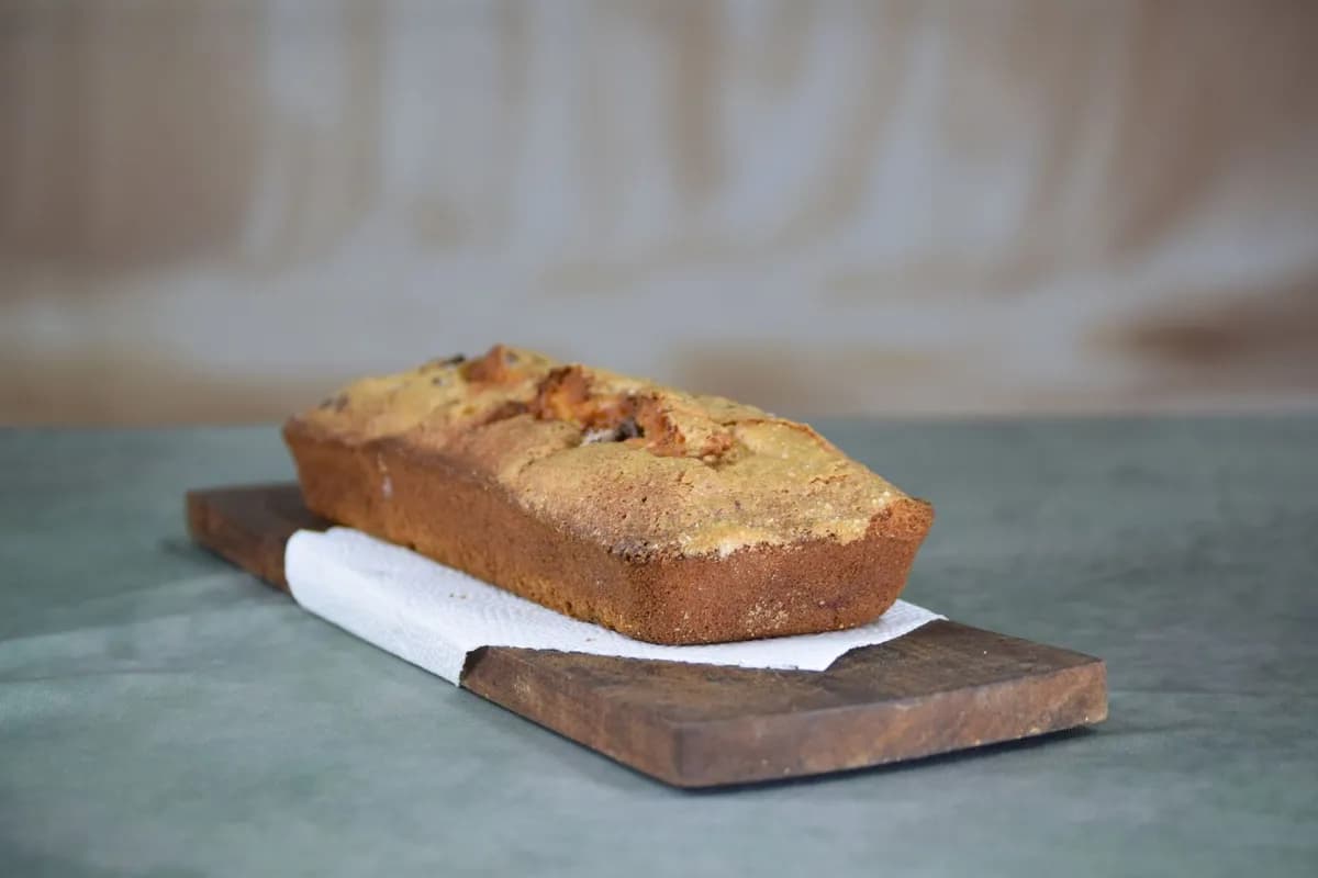 Bolo de banana com bananinha